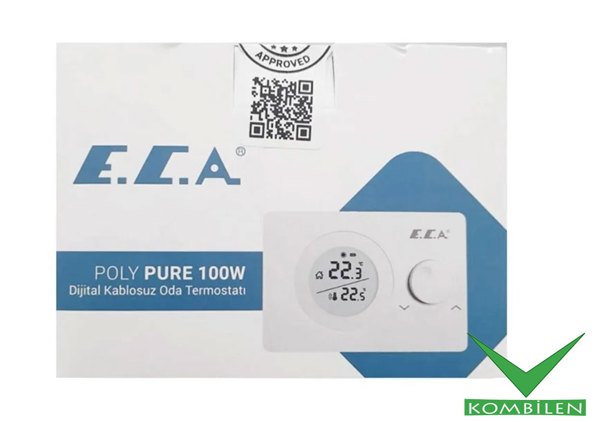 E.C.A. POLY PURE 100 W KABLOSUZ ODA TERMOSTATI