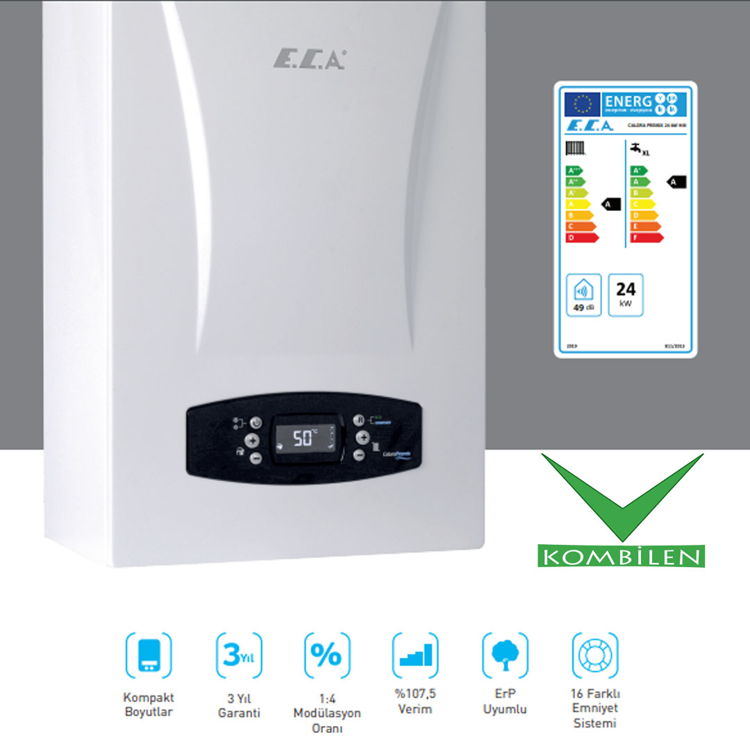 ECA Calora Premix 24kW Yoğuşmalı Kombi