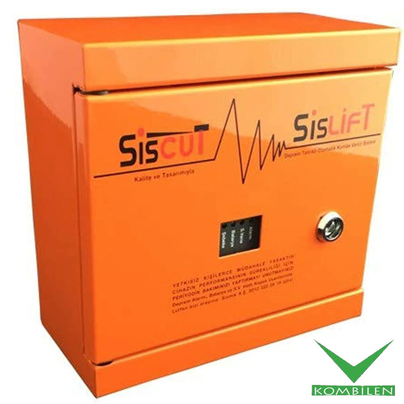 Sismik Siscut 4 Çıkışlı Elektronik Asansör ve Doğalgaz Deprem Cihazı